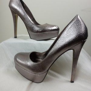 Pewter ladies heels